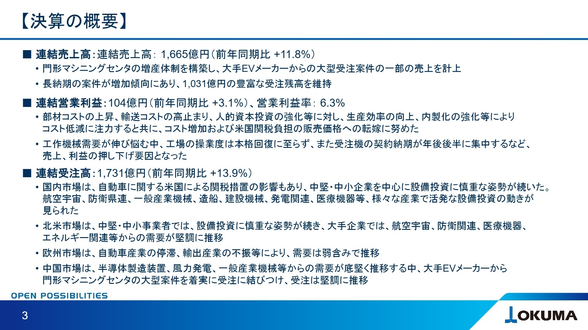 2026年3月期 第3四半期 決算概要