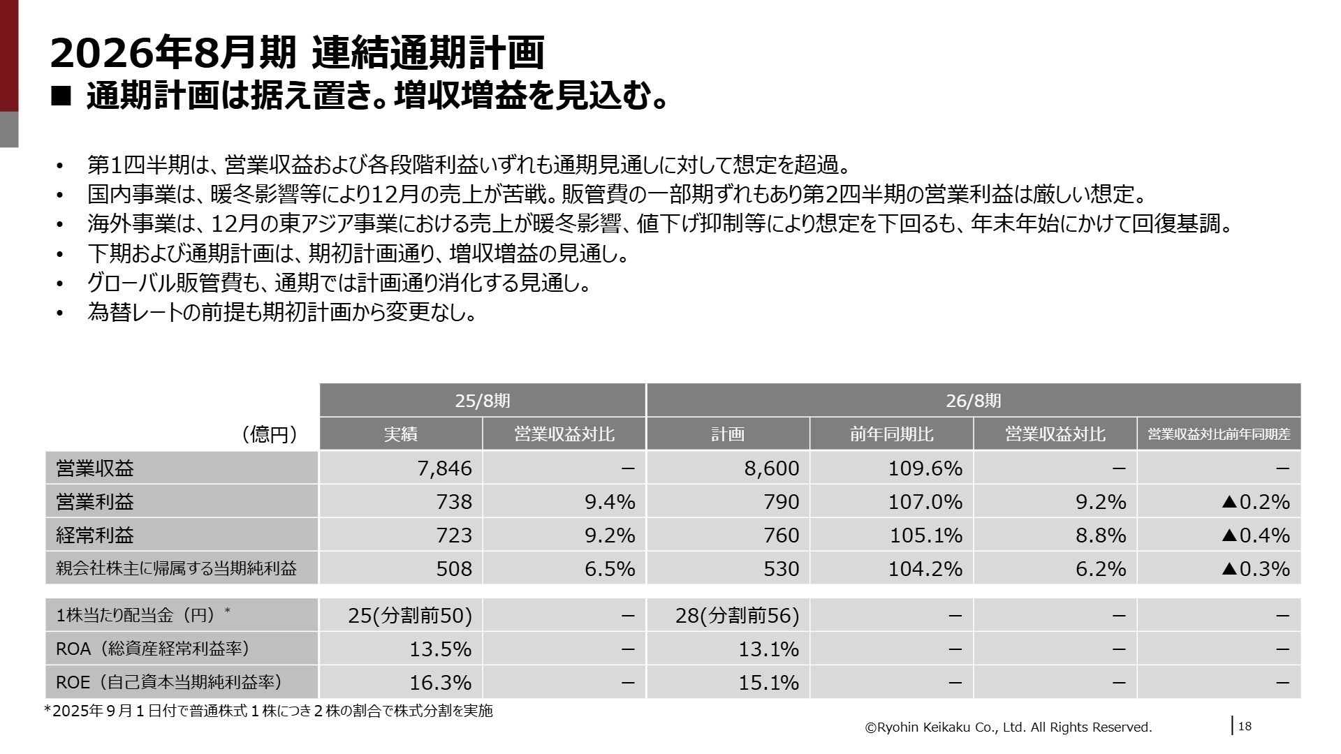通期計画と成長戦略