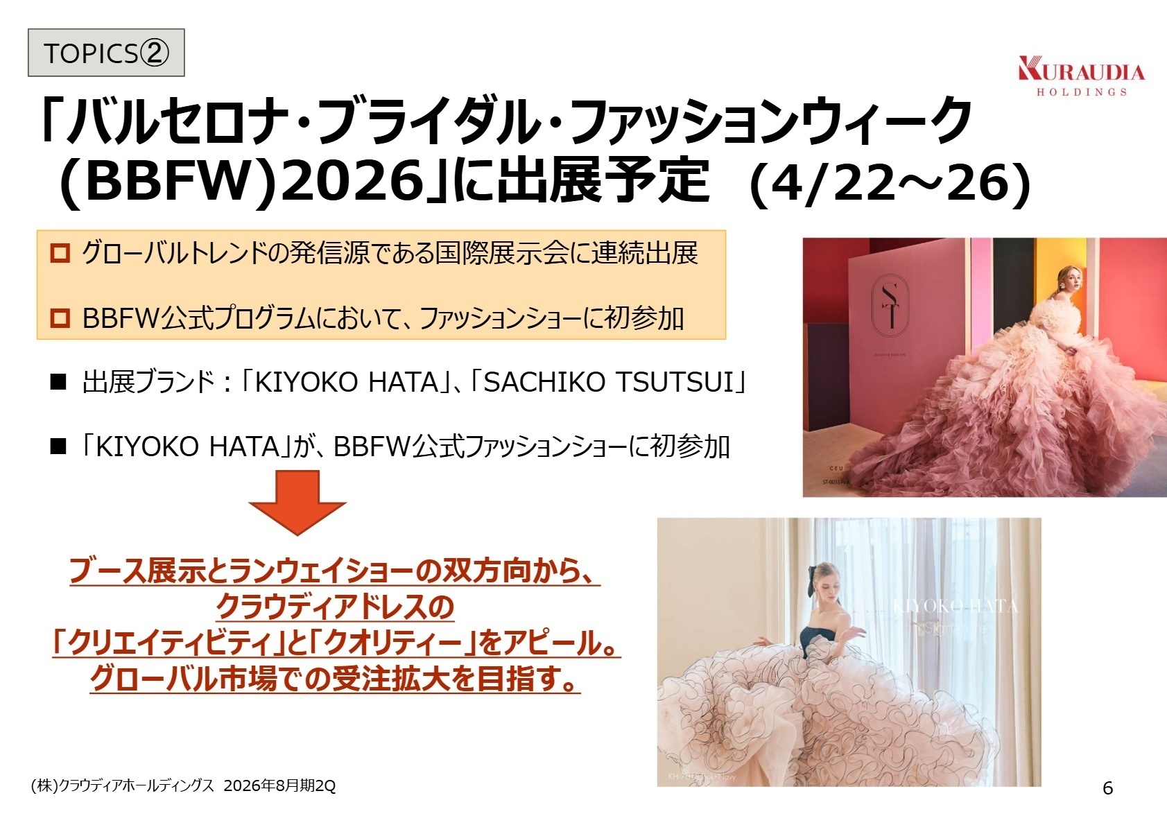 バルセロナ出展予定