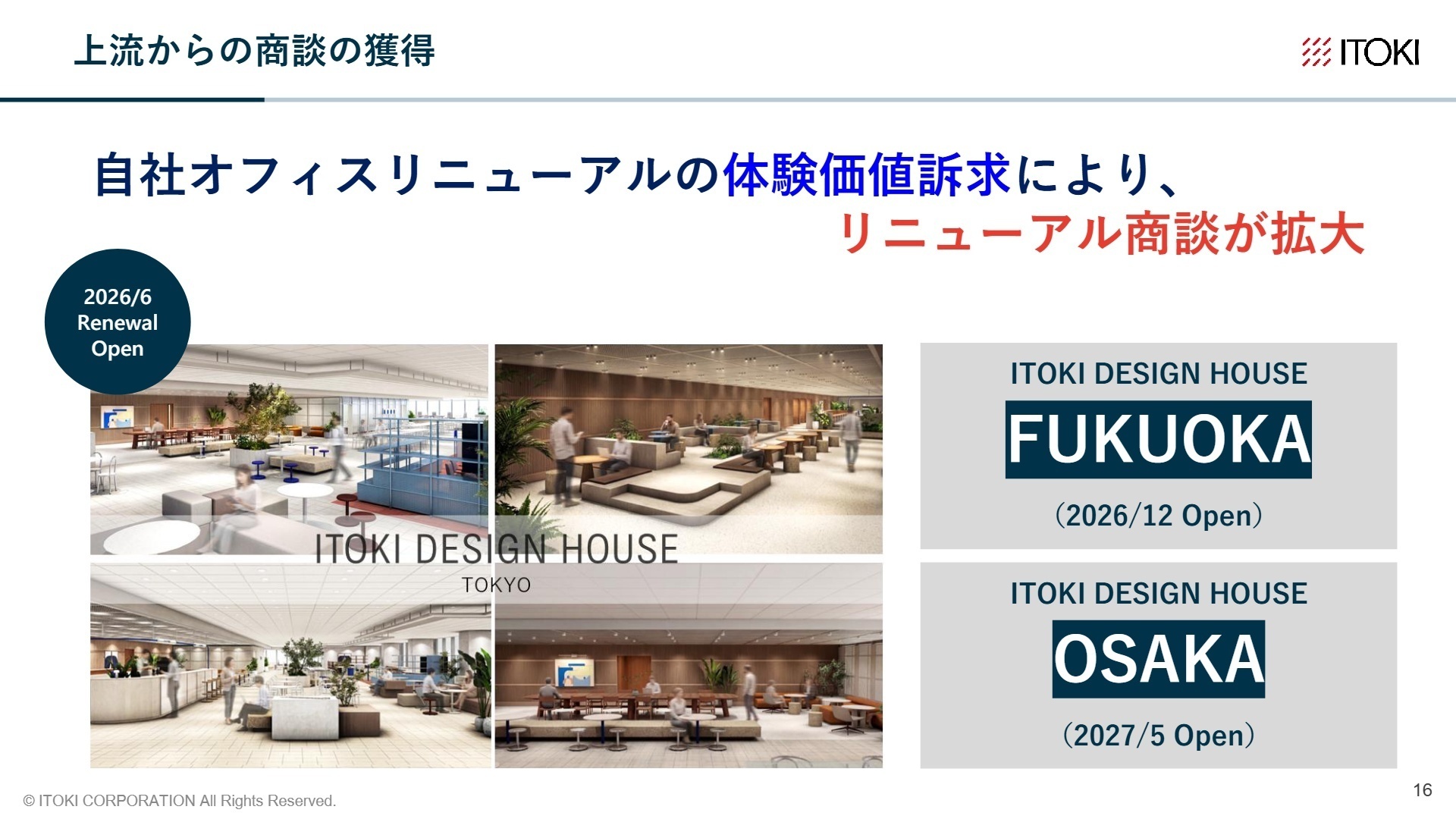 自社オフィスリニューアルの体験価値訴求