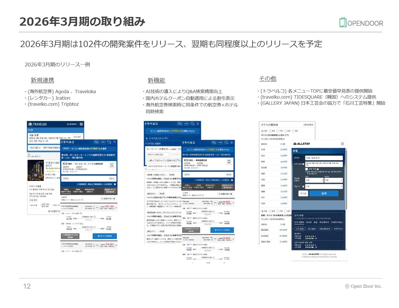 2026年3月期の取り組み