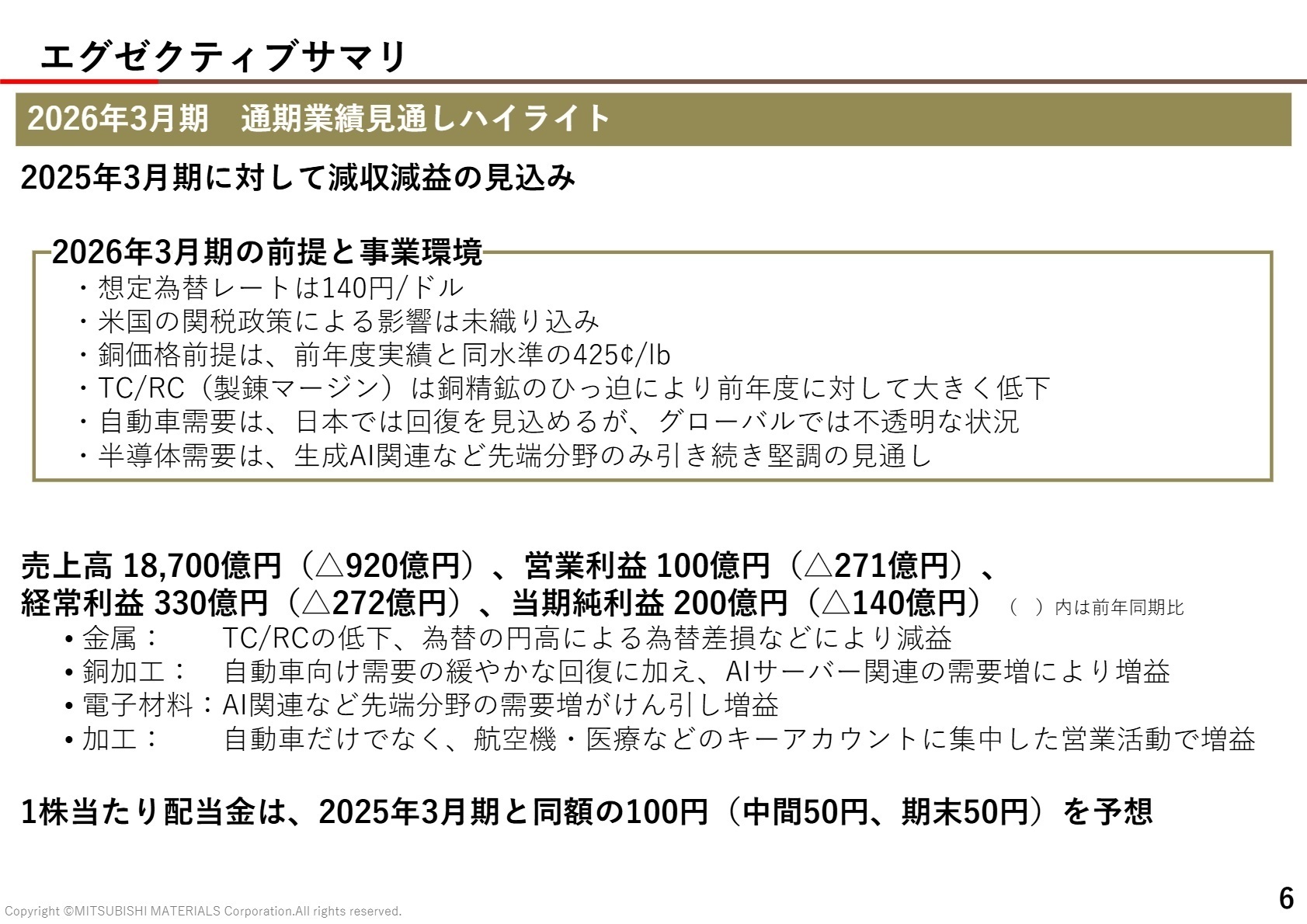 2026年3月期実績 連結業績概況
